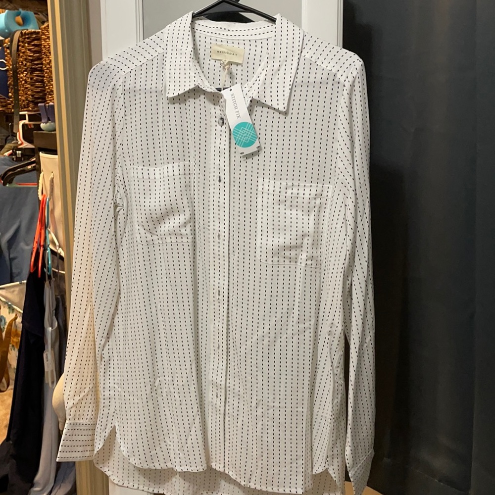 Dotted Button Down